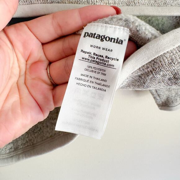 Patagonia Oatmeal Cream Quarter Zip Better Sweater Fleece Pullover Jacket Small - Picture 4 of 7